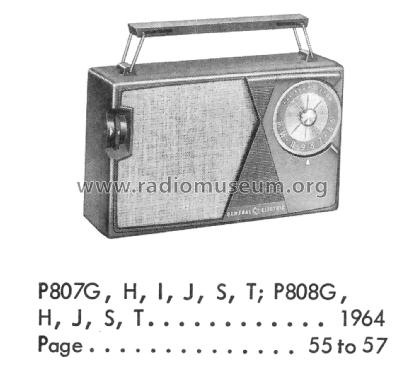 P807J ; General Electric Co. (ID = 2013414) Radio
