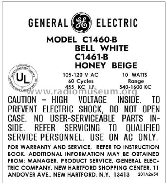 C1460B ; General Electric Co. (ID = 2978614) Radio