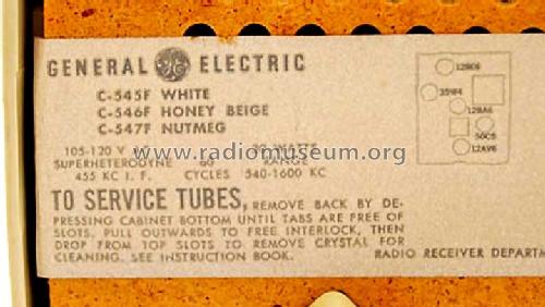 C546 ; General Electric Co. (ID = 500348) Radio