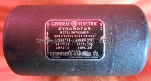 Dynamotor DY-2A/ARC-2 Model #5DY82AB39; General Electric Co. (ID = 1629692) Fuente-Al