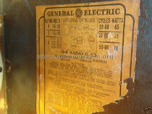 G53 ; General Electric Co. (ID = 320153) Radio