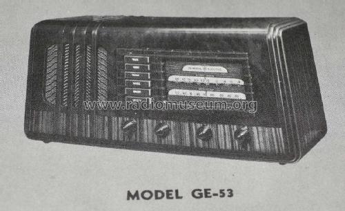 GE53 ; General Electric Co. (ID = 2787965) Radio