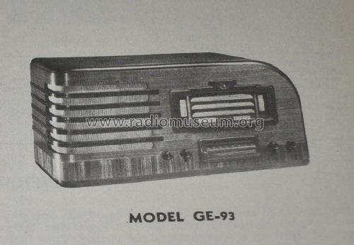 GE93 ; General Electric Co. (ID = 2787968) Radio