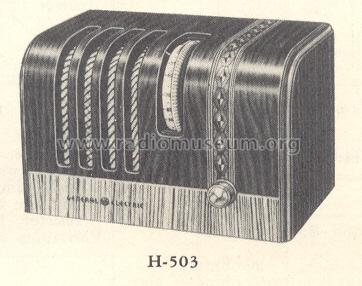 H-503 ; General Electric Co. (ID = 158523) Radio