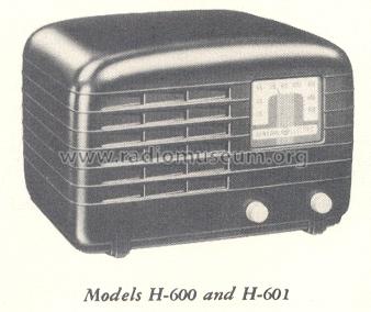 H-600 ; General Electric Co. (ID = 158682) Radio