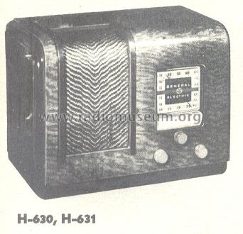 H-630 ; General Electric Co. (ID = 159155) Radio