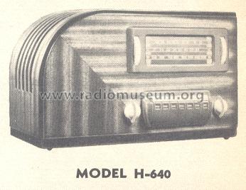 H-640 ; General Electric Co. (ID = 159167) Radio