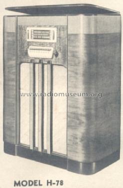 H-78 ; General Electric Co. (ID = 158467) Radio