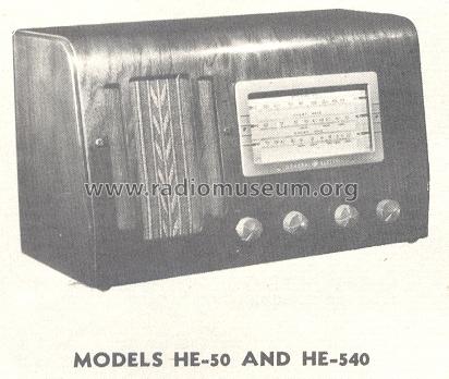 HE-540 ; General Electric Co. (ID = 159484) Radio