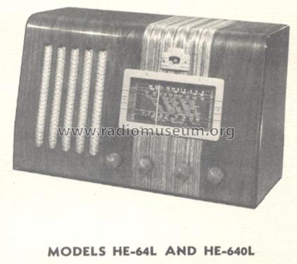 HE-64L ; General Electric Co. (ID = 159487) Radio