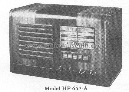 HP-657-A ; General Electric Co. (ID = 159808) Radio