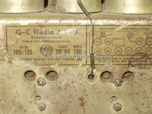 J100 ; General Electric Co. (ID = 340121) Radio
