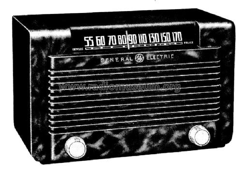 J-501W ; General Electric Co. (ID = 1129569) Radio