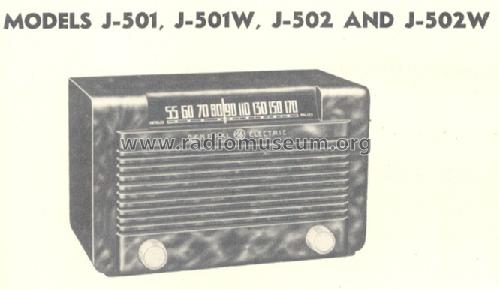 J-502 ; General Electric Co. (ID = 159927) Radio