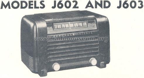 J-602 ; General Electric Co. (ID = 160112) Radio