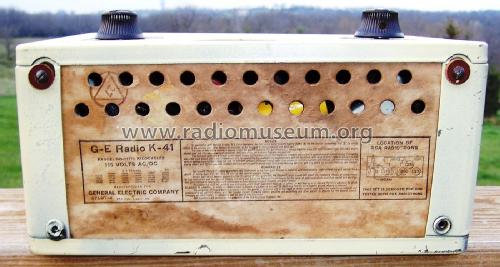 K-41 ; General Electric Co. (ID = 2010941) Radio