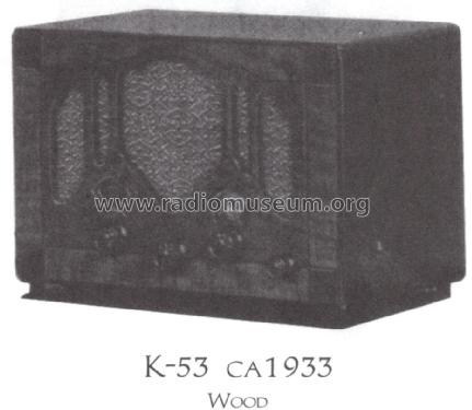 K-53 ; General Electric Co. (ID = 1544838) Radio