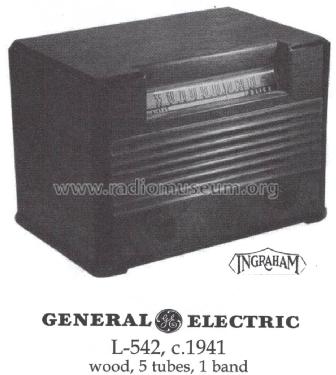 L-542 ; General Electric Co. (ID = 1419572) Radio