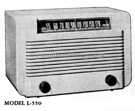 L-550 ; General Electric Co. (ID = 1035770) Radio