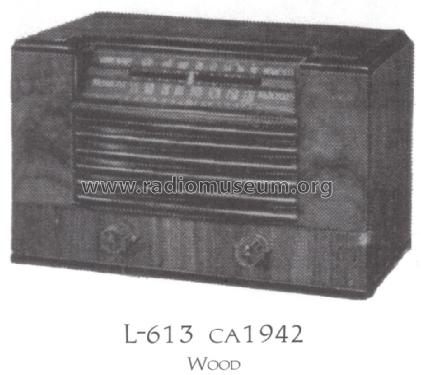 L-613 ; General Electric Co. (ID = 1544829) Radio