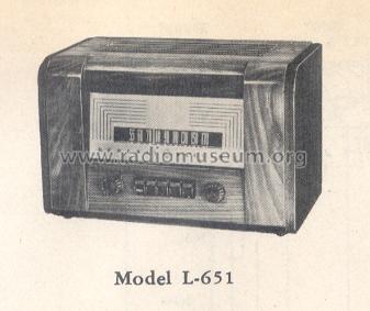 L-651 ; General Electric Co. (ID = 164696) Radio