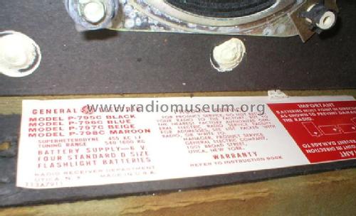 All Transistor P-795C ; General Electric Co. (ID = 1289171) Radio