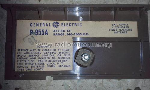 P955A ; General Electric Co. (ID = 2095556) Radio