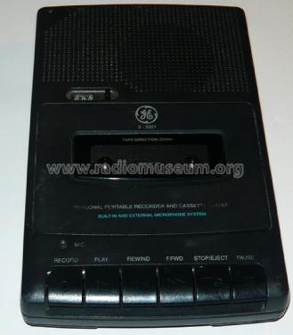 Personal Portable Recorder and Cassette Player 3-5027A; General Electric Co. (ID = 2031772) R-Player