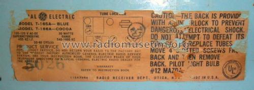 T-165A Musaphonic ; General Electric Co. (ID = 1012136) Radio