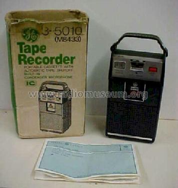Tape Recorder 3-5010B - 3-5010 M8433; General Electric Co. (ID = 1252564) R-Player