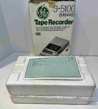 Portable Cassette Tape Recorder 3-5100A/B ; General Electric Co. (ID = 2994557) R-Player