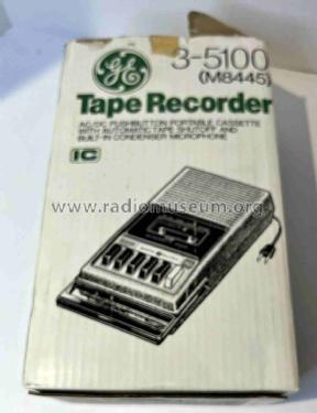 Portable Cassette Tape Recorder 3-5100A/B ; General Electric Co. (ID = 2994558) R-Player