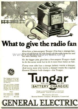 Tungar Battery Charger 1925; General Electric Co. (ID = 1320037) Power-S