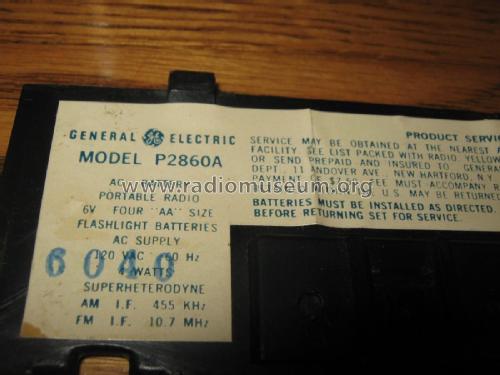 Two Way Power P2860A; General Electric Co. (ID = 2333868) Radio