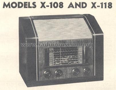 X-118 ; General Electric Co. (ID = 166304) Radio