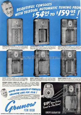 Grunow 1185 Teledial Ch= 11-H; General Household (ID = 1009820) Radio