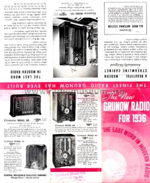 Grunow 640 Ch= 6-J; General Household (ID = 1655157) Radio