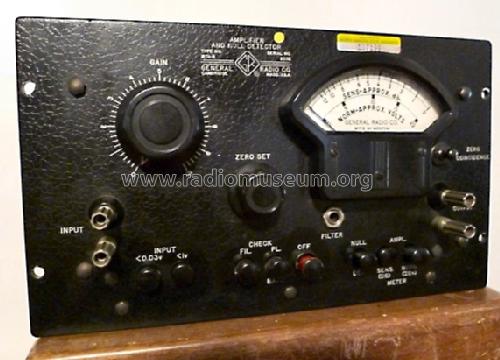 Amplifier and Null Detector 1231-B; General Radio (ID = 1074481) Equipment