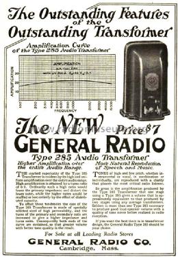 AF Transformer 285 ; General Radio (ID = 1304750) Radio part