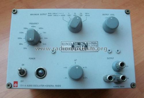 Audio Oscillator 1311 ; General Radio (ID = 1775376) Equipment