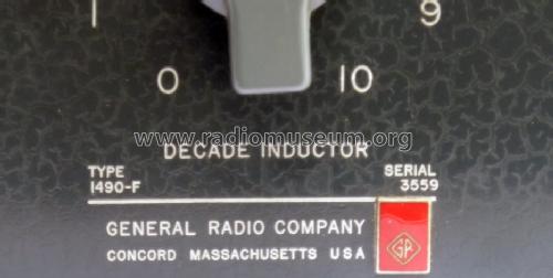 Decade Inductor 1490F; General Radio (ID = 806493) Equipment