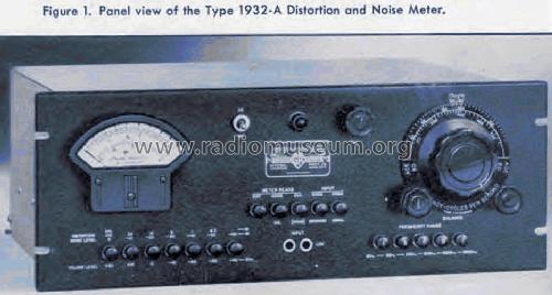 Distortion and Noise Meter 1932-A; General Radio (ID = 1245496) Equipment