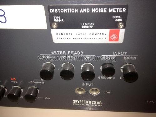 Distortion and Noise Meter 1932-A; General Radio (ID = 1245497) Equipment