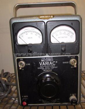 Metered Variac Autotransformer W5MT3W; General Radio (ID = 1966226) Power-S