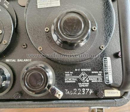 R-F Bridge 1606-A; General Radio (ID = 2571886) Equipment