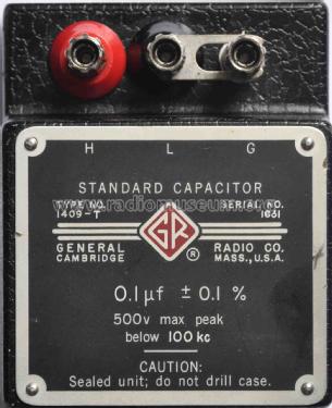 Standard Capacitor 1409-T; General Radio (ID = 1745847) Ausrüstung