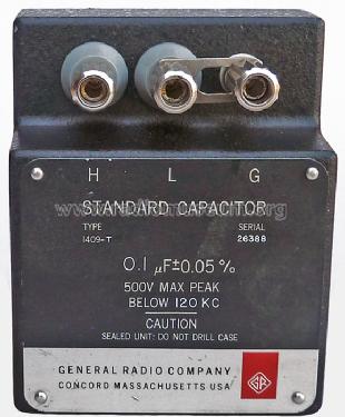 Standard Capacitor 1409-T; General Radio (ID = 770510) Ausrüstung