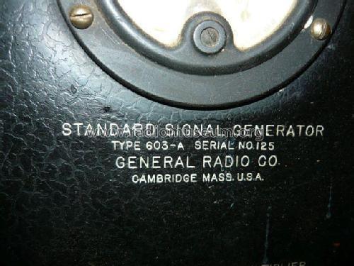 Standard Signal Generator 603-A; General Radio (ID = 1782828) Equipment