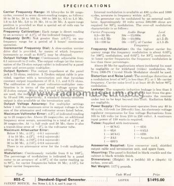 Standard Signal Generator 805-C; General Radio (ID = 1330567) Equipment