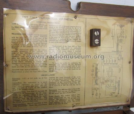 Vacuum-Tube Voltmeter 726-A; General Radio (ID = 1967547) Ausrüstung
